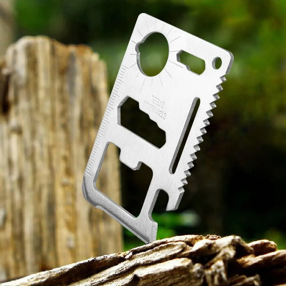 11 in 1 Stainless Steel Survival Card tool