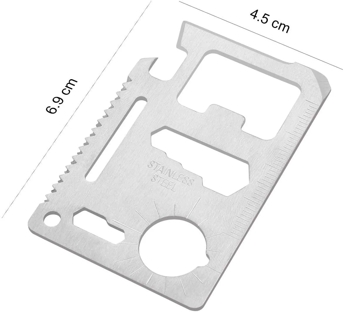 11 in 1 Stainless Steel Survival Card tool