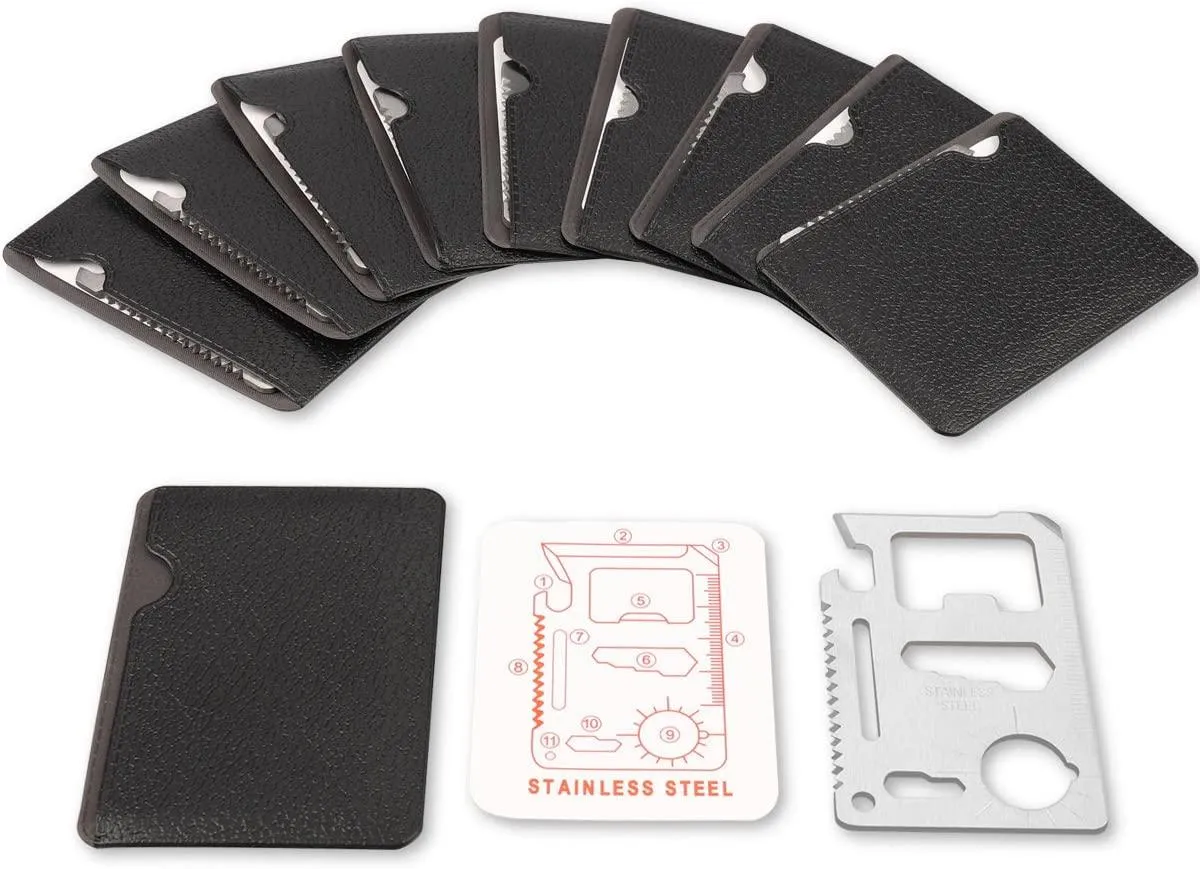 11 in 1 Stainless Steel Survival Card tool