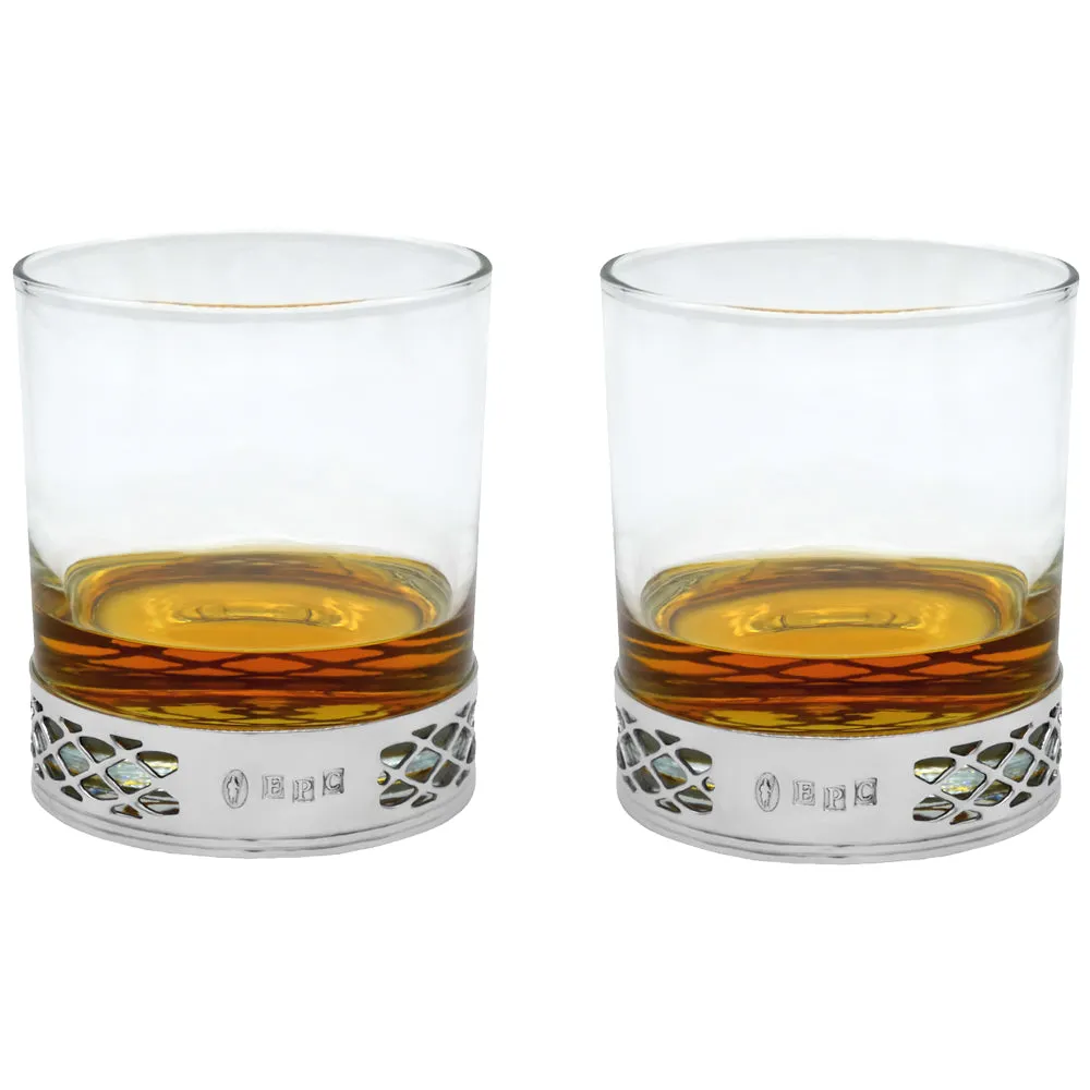 11oz UISGE BEATHA WHISKEY OR RUM DOUBLE TUMBLER SET