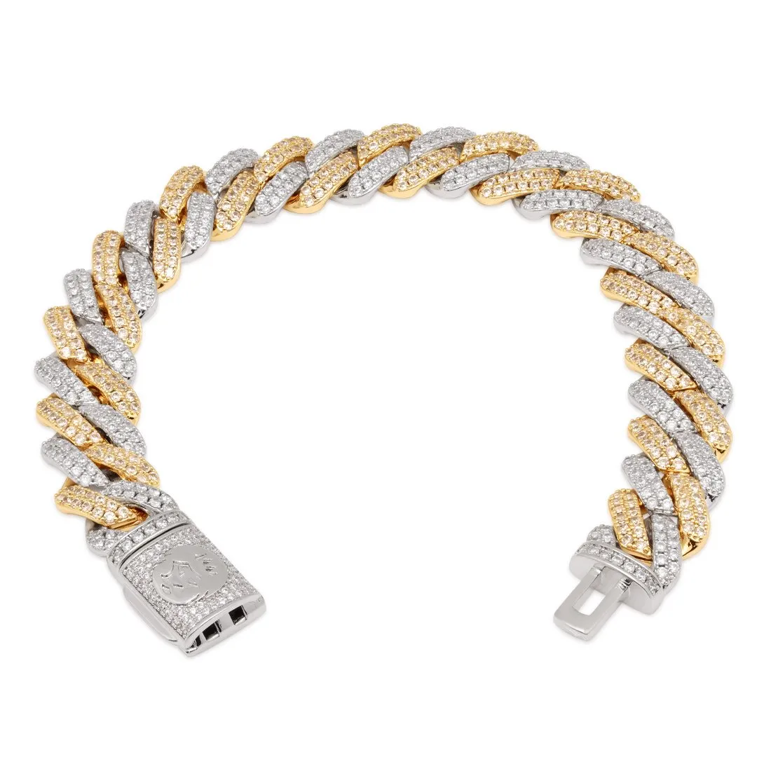 12mm Iced Diamond Cut Miami Cuban Link Bracelet