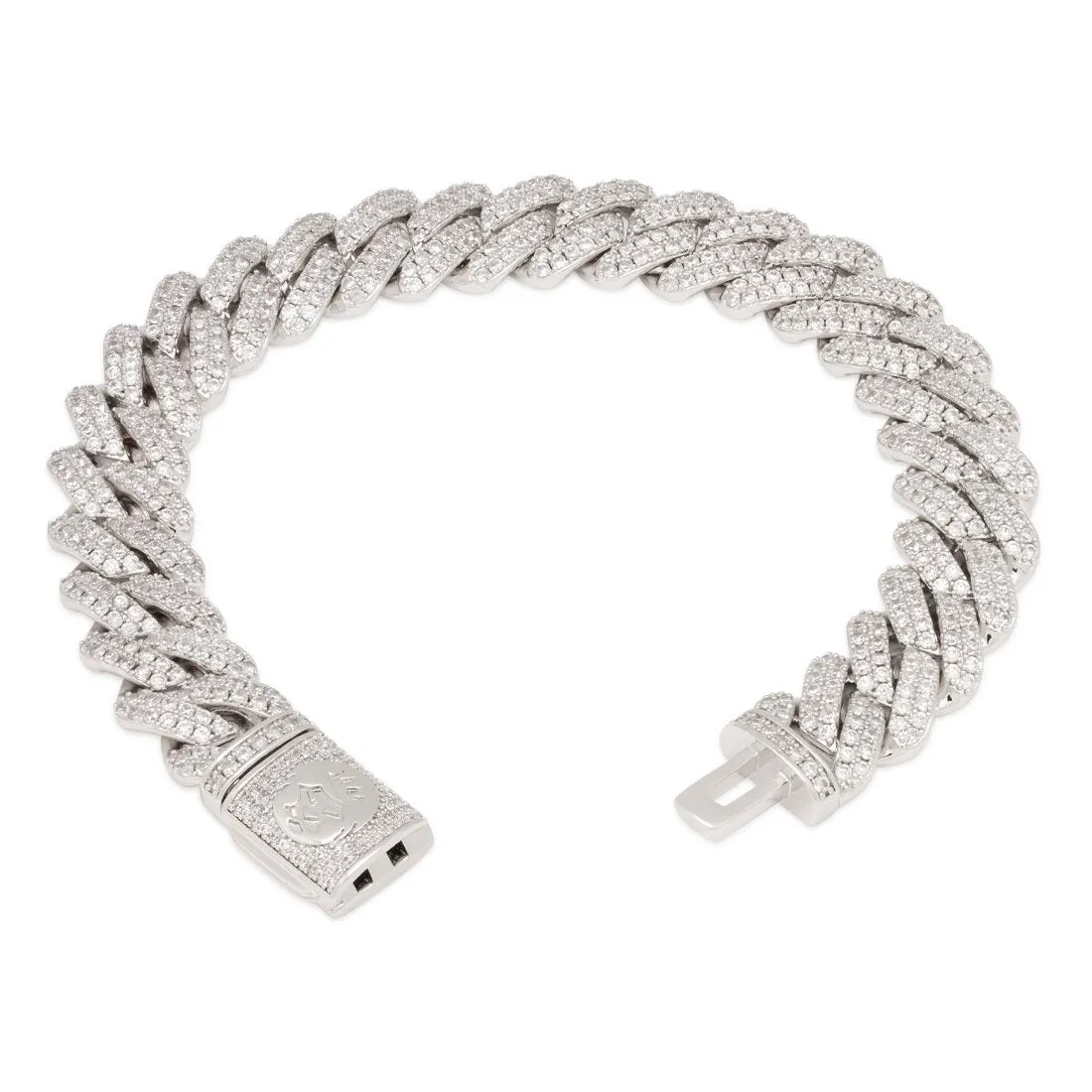 12mm Iced Diamond Cut Miami Cuban Link Bracelet