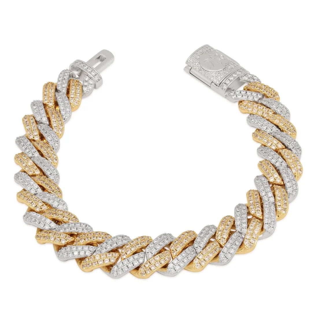 12mm Iced Diamond Cut Miami Cuban Link Bracelet