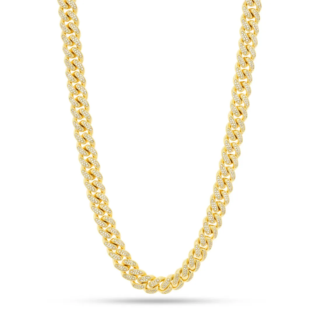 12mm Iced Miami Cuban Link Chain