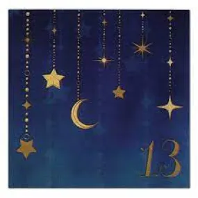 13TH BIRTHDAY BEVERAGE NAPKINS - STARRY NIGHT