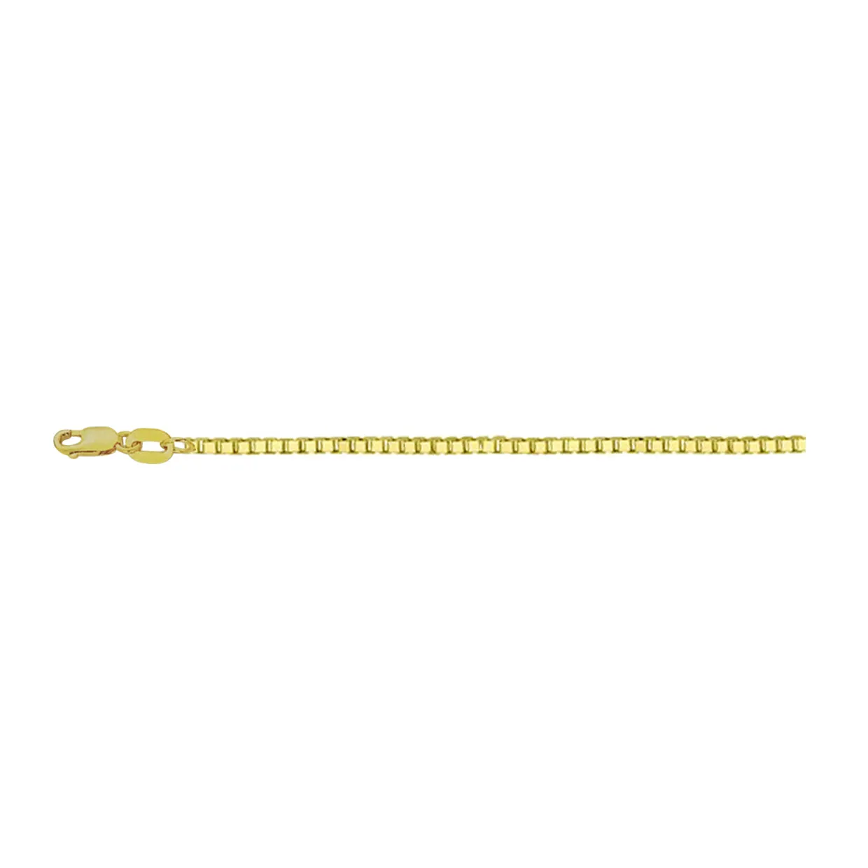 14K Yellow Gold 1mm Box Chain