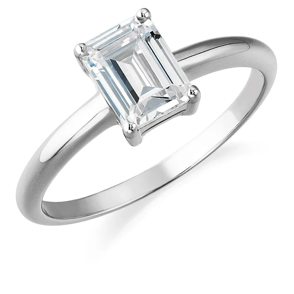 1.75 ct. Emerald Cut Solitaire Ring