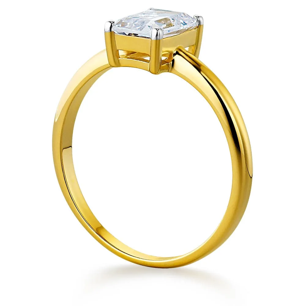 1.75 ct. Emerald Cut Solitaire Ring