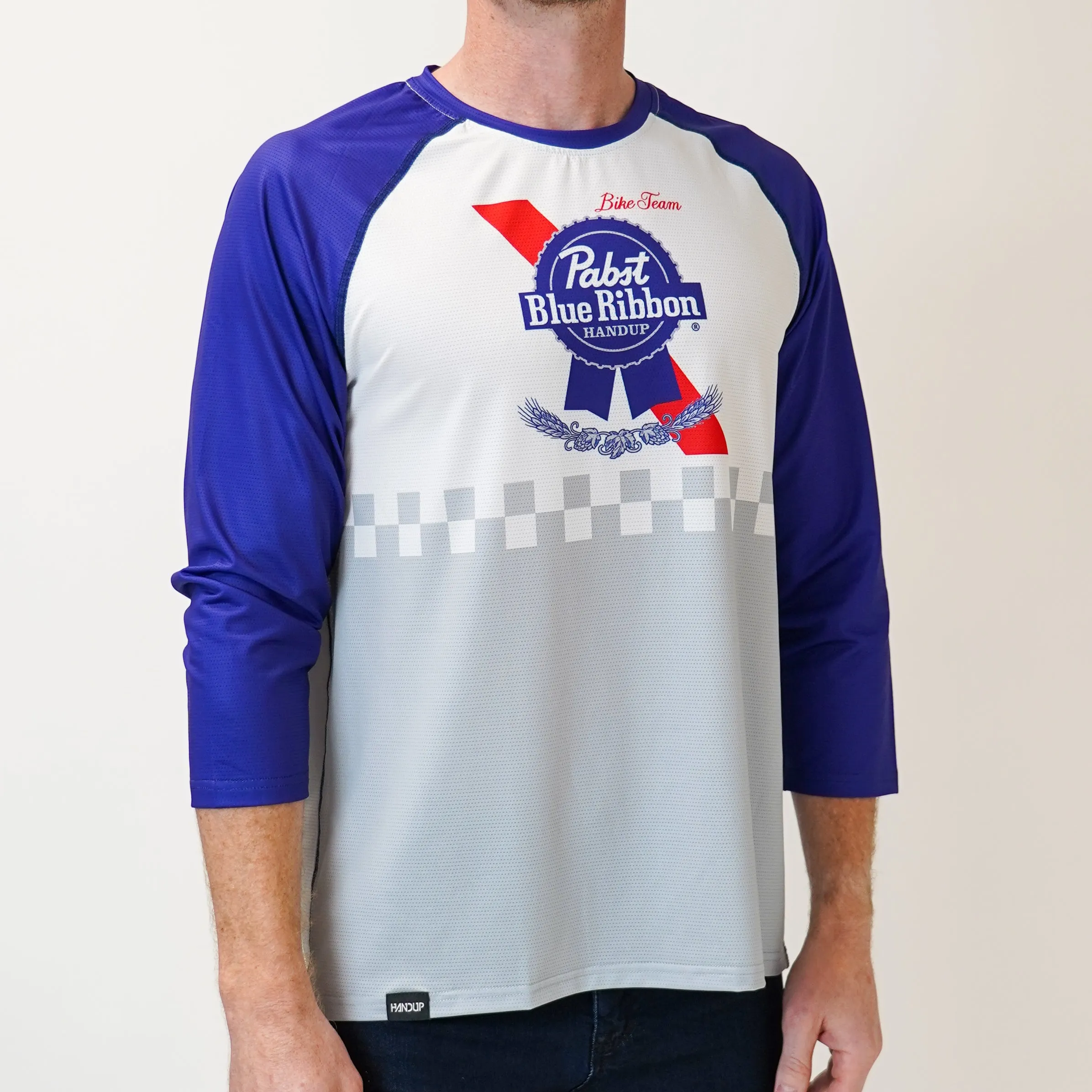 3/4 Sleeve Lite Jersey - Pabst Bike Team Checkered