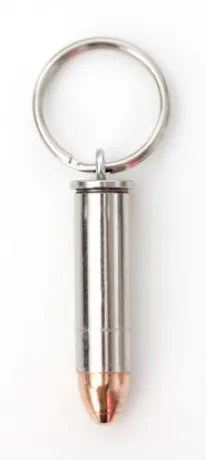 357 Magnum Bullet Keychain, Keyring, Real Bullet, 357 Mag