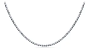 4 Prong Riviera Diamond Necklace with 32.73 ct.(finished) 4.8mm