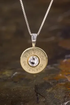 44 Mag Sterling Silver Bullet Head Necklace