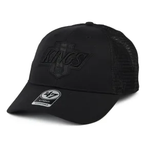 47 Brand L.A. Kings Trucker Cap - NHL Vintage Branson MVP - Black On Black