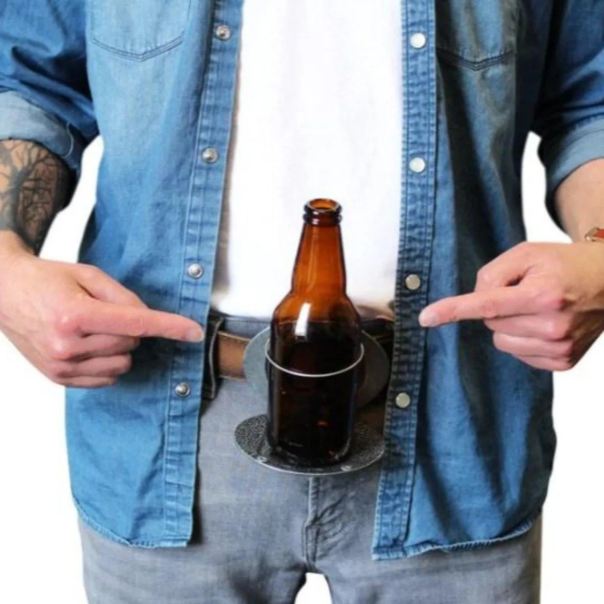 50 Pointer Belt Buckle Cup Holder