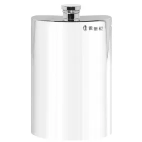 8oz Plain Tall Pewter Hip Flask