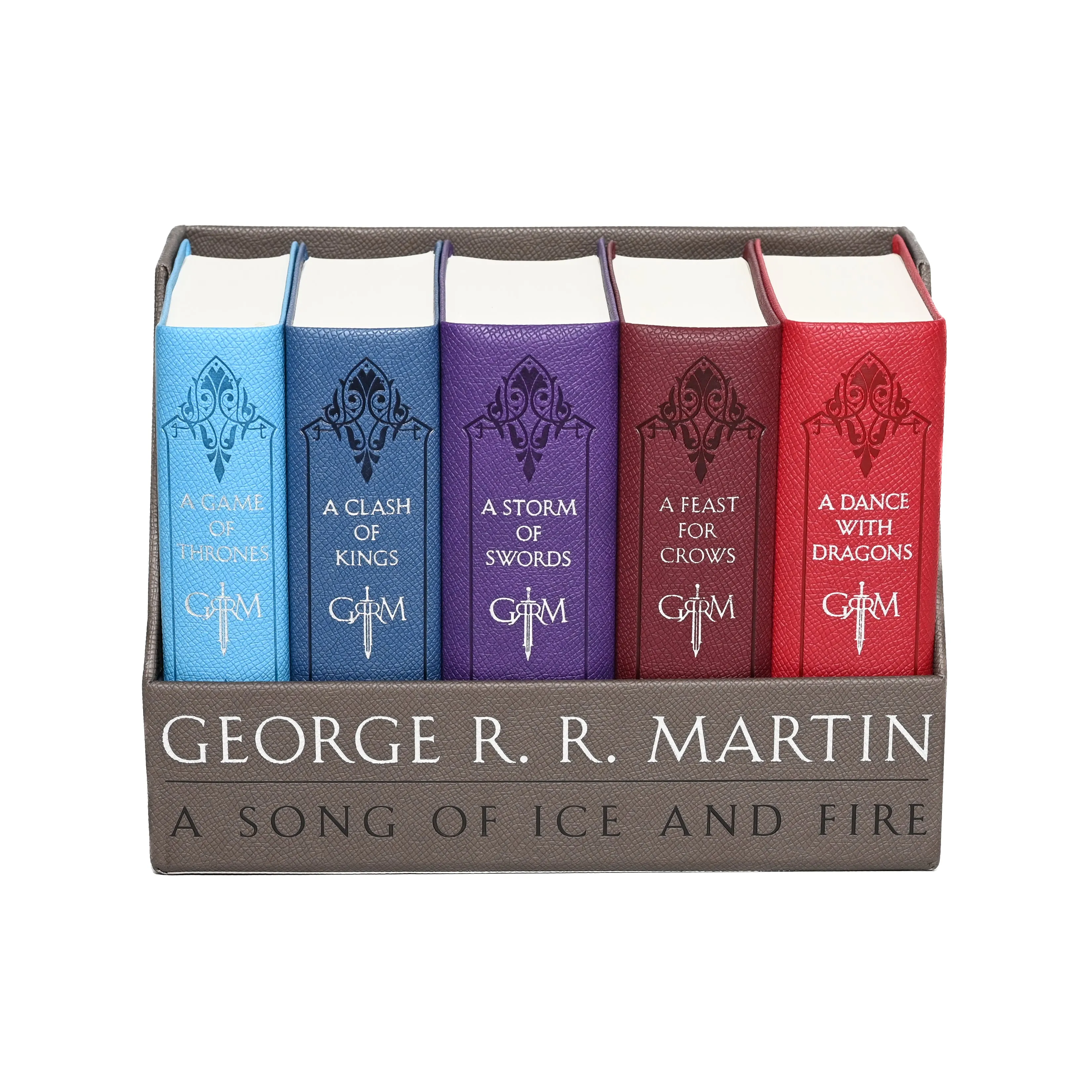 A Game of Thrones Leather-Cloth Box Set (Song of Ice and Fire Series)