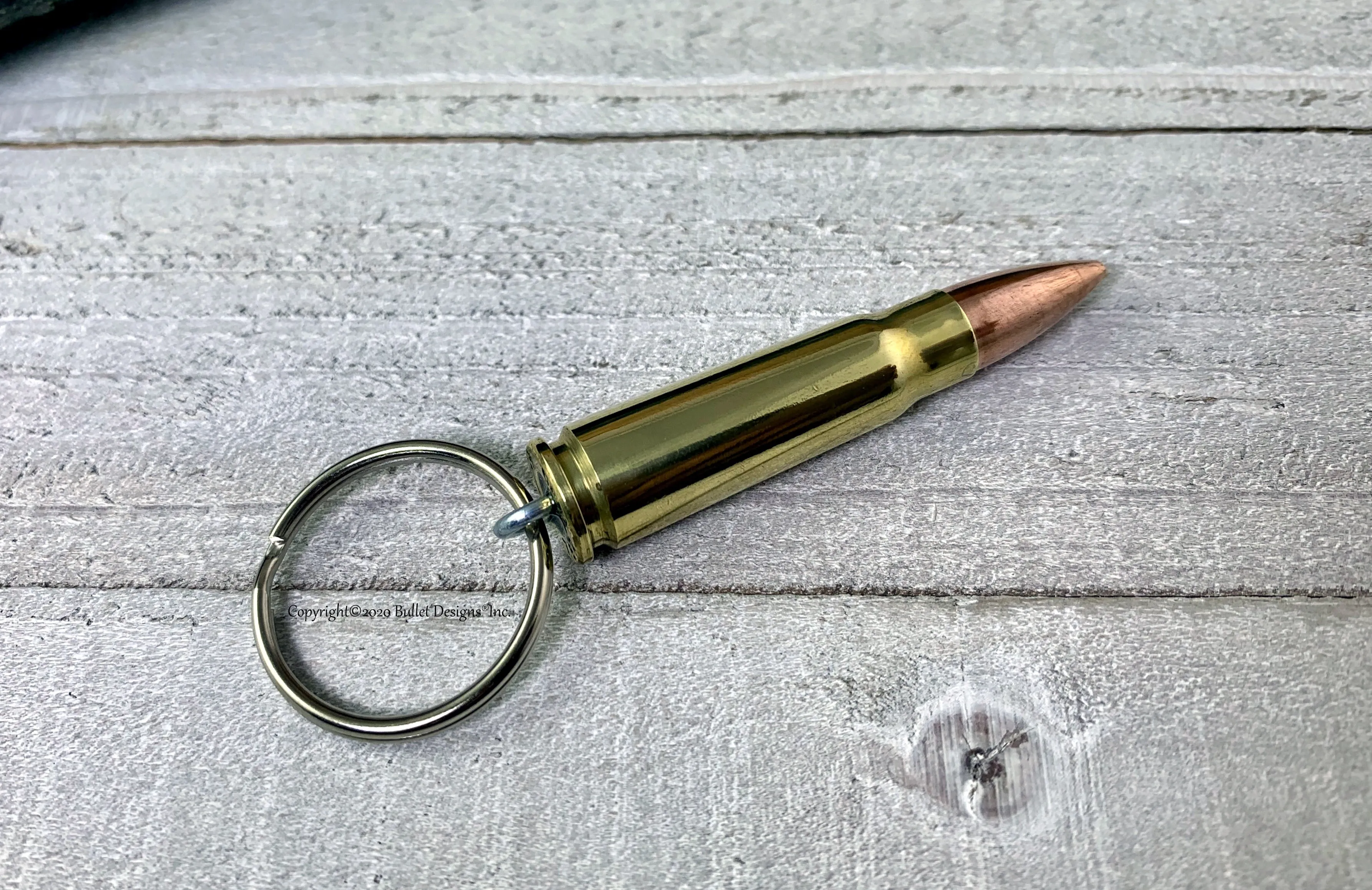 AK-47 Brass Bullet Keychain