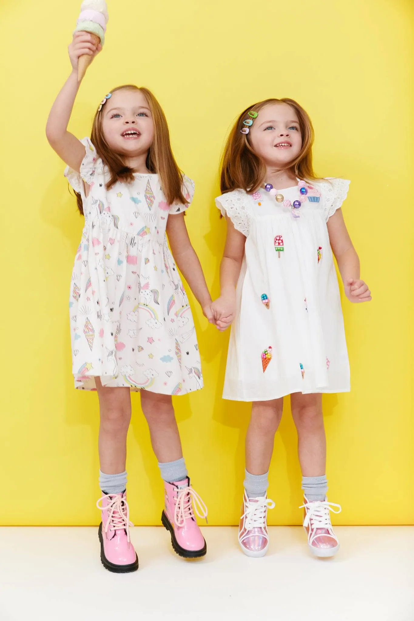 All About Beaded Ice Cream Ruffle Dress