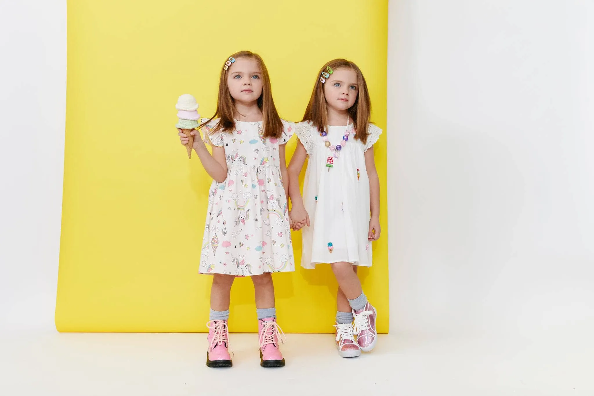 All About Beaded Ice Cream Ruffle Dress