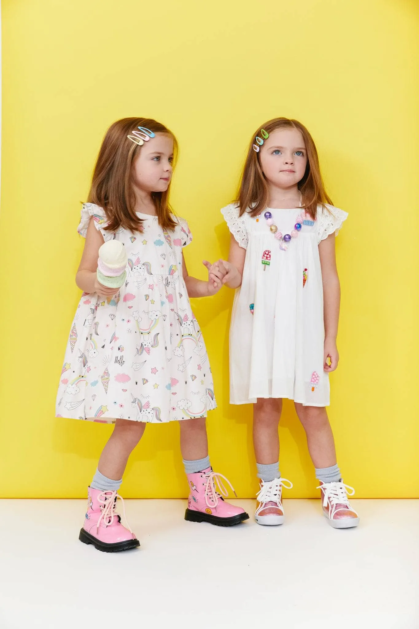 All About Beaded Ice Cream Ruffle Dress