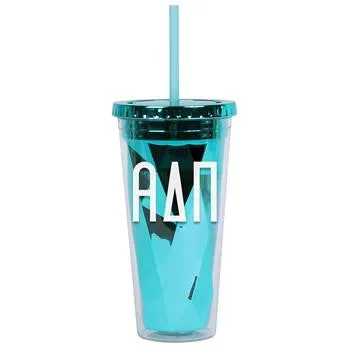 Alpha Delta Pi Metallic Tumbler - a3017