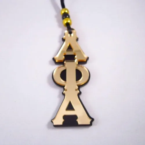 Alpha Greek Letter Mirror Medallion Tiki