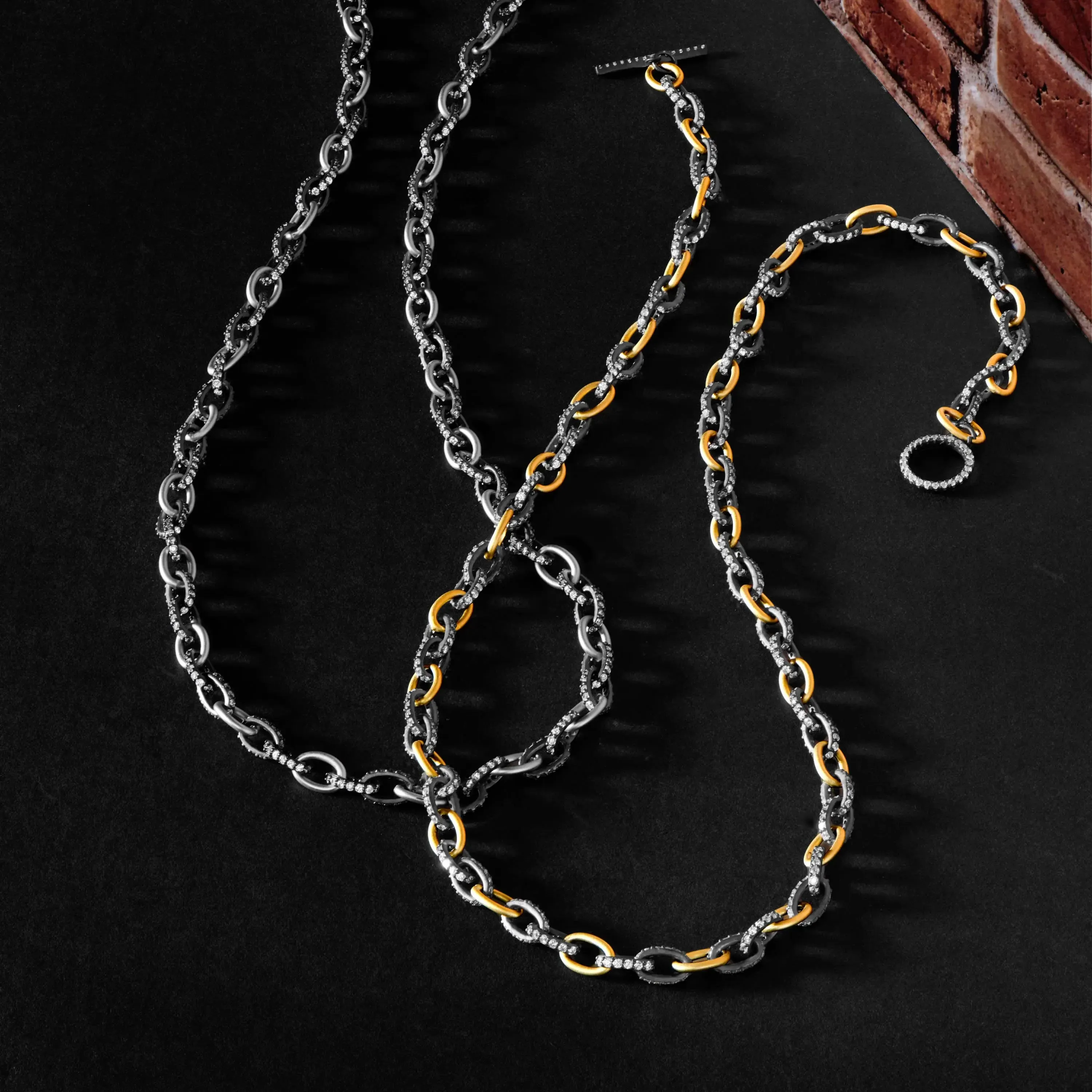 Alternating Chain Link Necklace