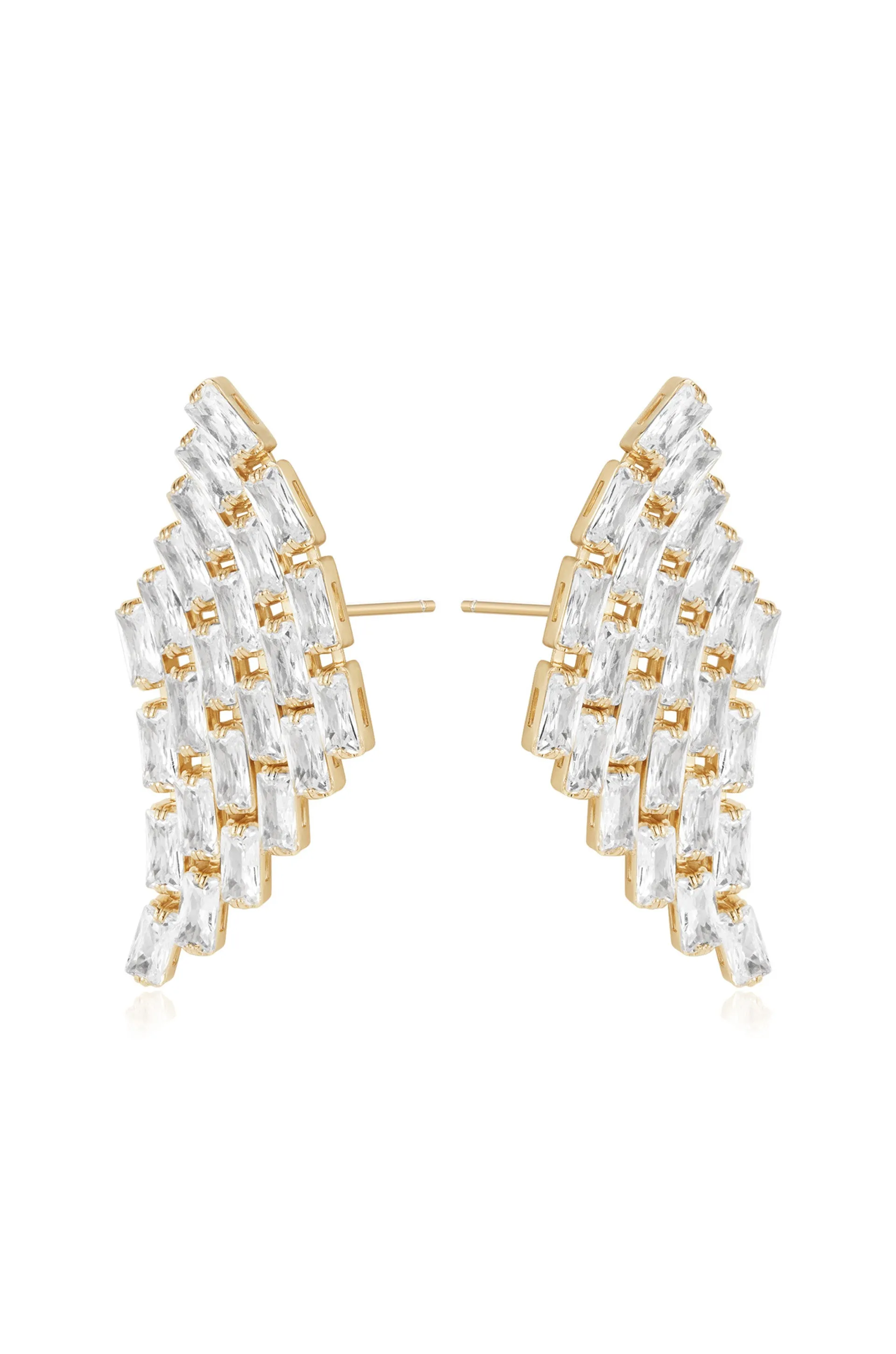 Angel Wing Crystal Earrings