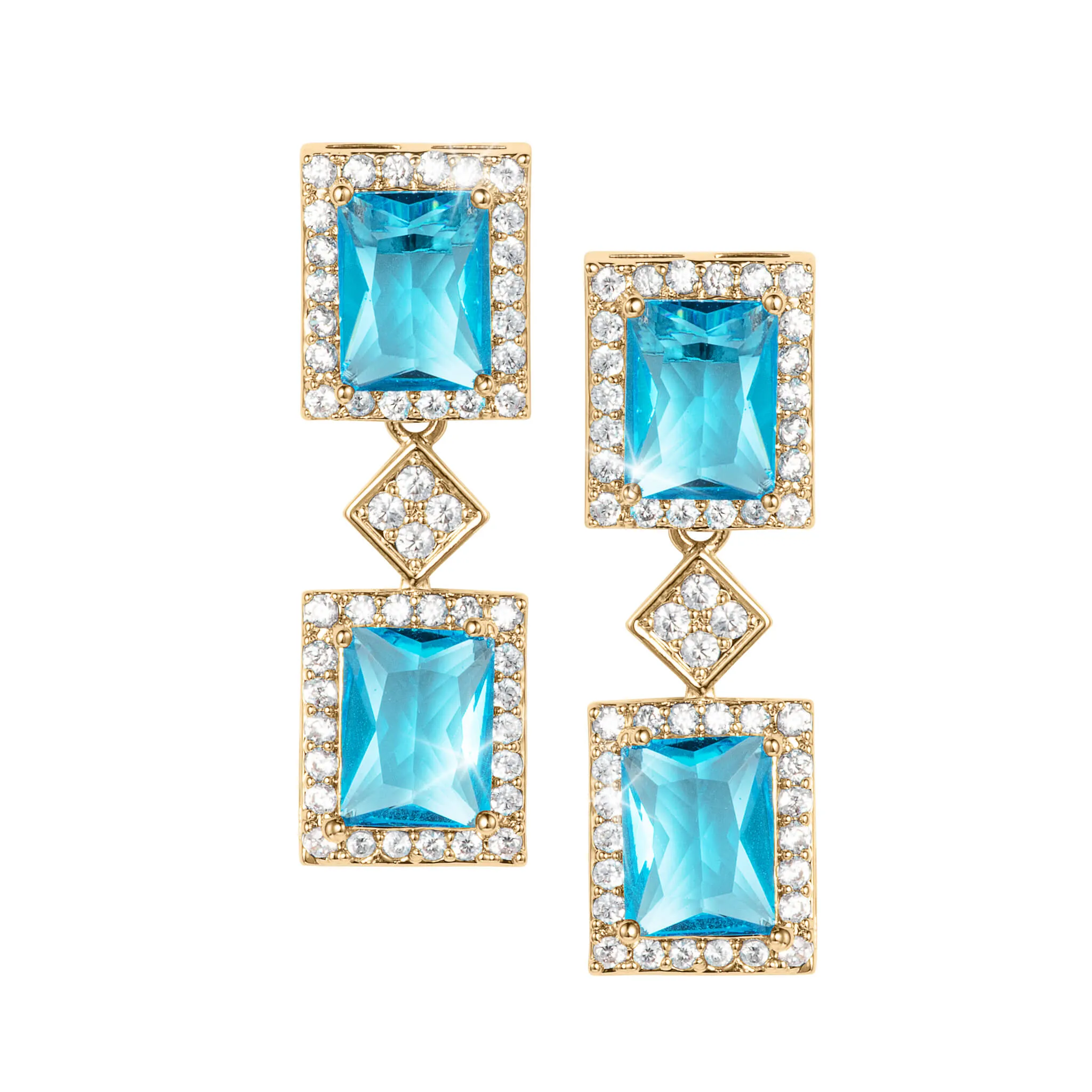 Aqua Frost Earrings