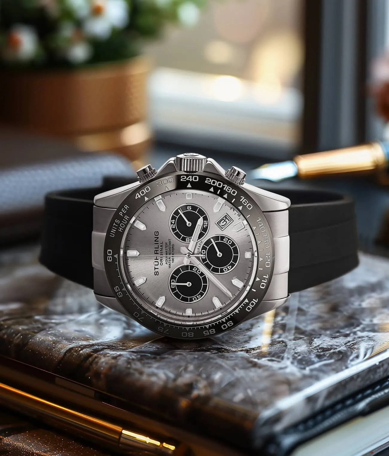 Aquamaster 4042 Quartz 42mm Chronograph