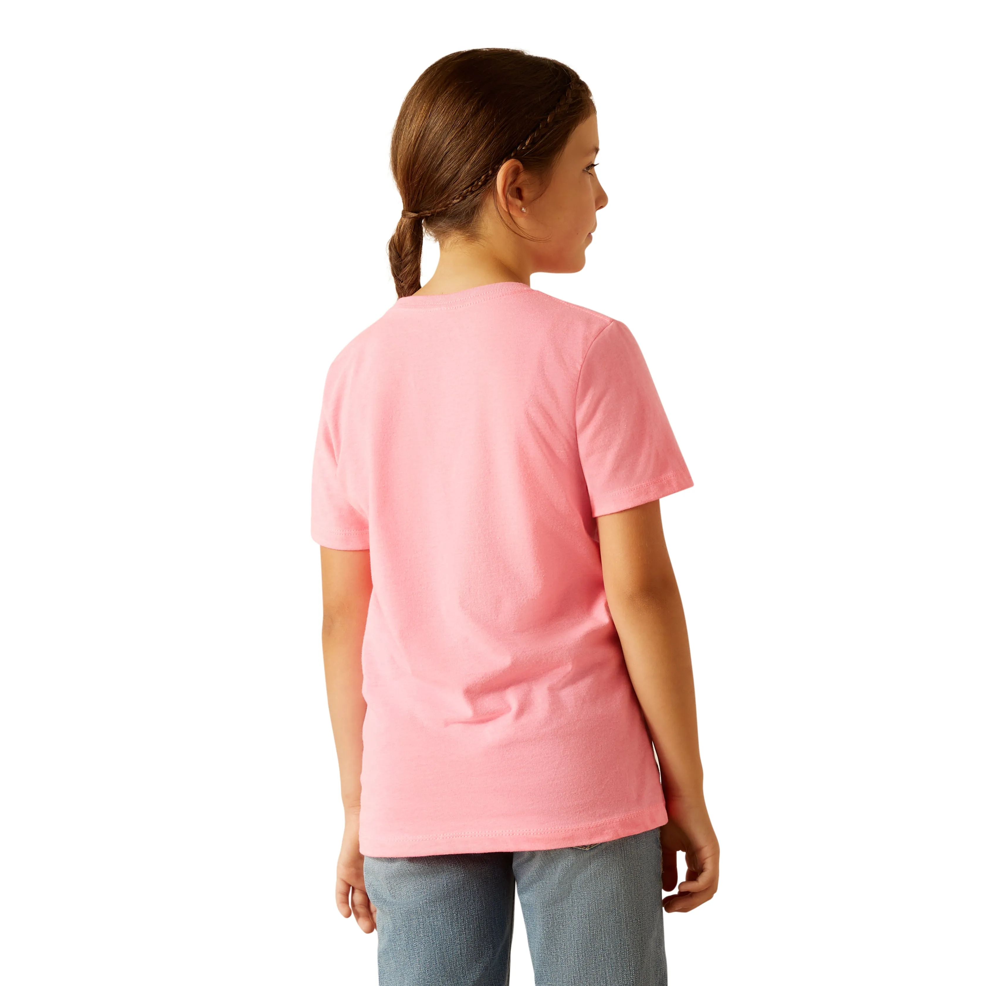 Ariat Girl's Floral Farm Pink Ice Short Sleeve T-Shirt 10051774