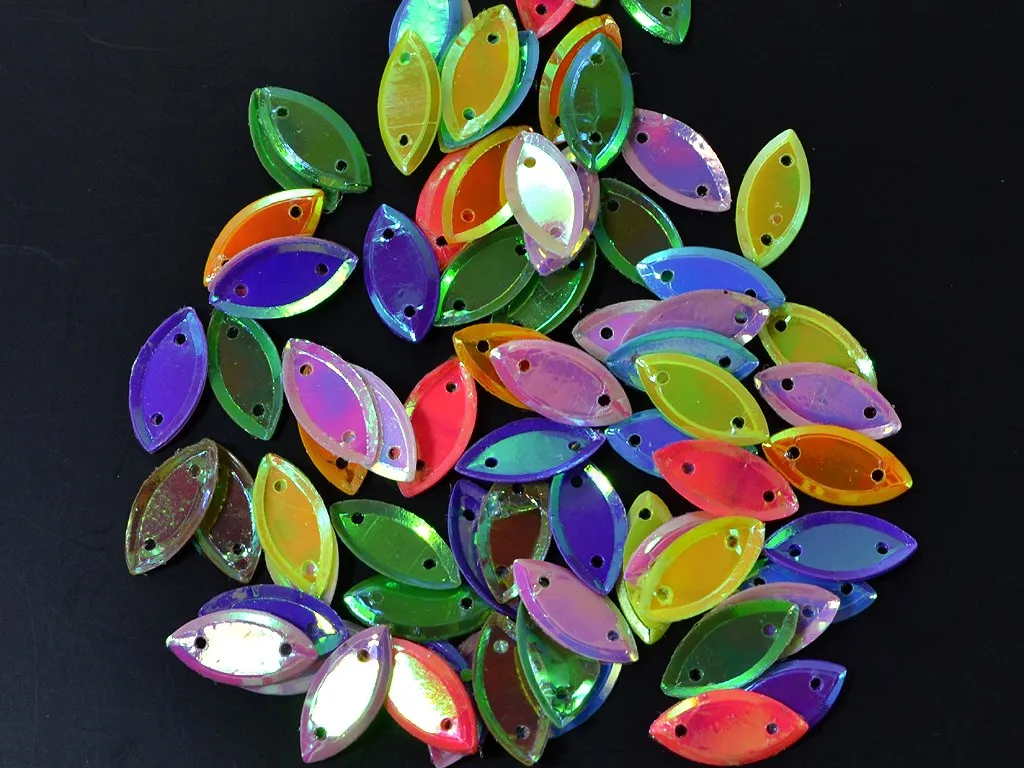 Assorted 2 Hole Oval Sequins(Wholesale)