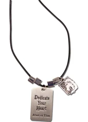 Attack on Titan - Military With Metal Tag Necklace