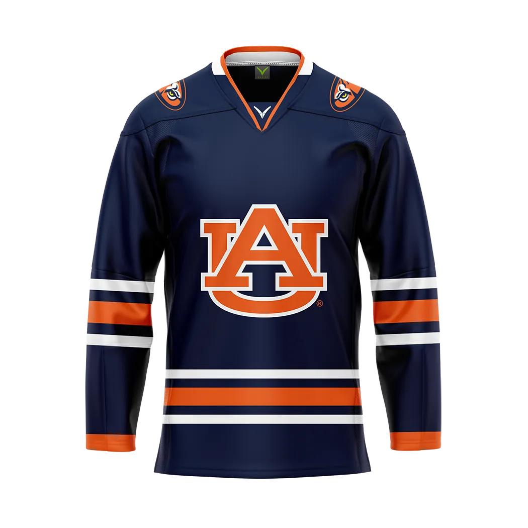 Auburn Dark Authentic Sublimated With Twill Replica Jersey