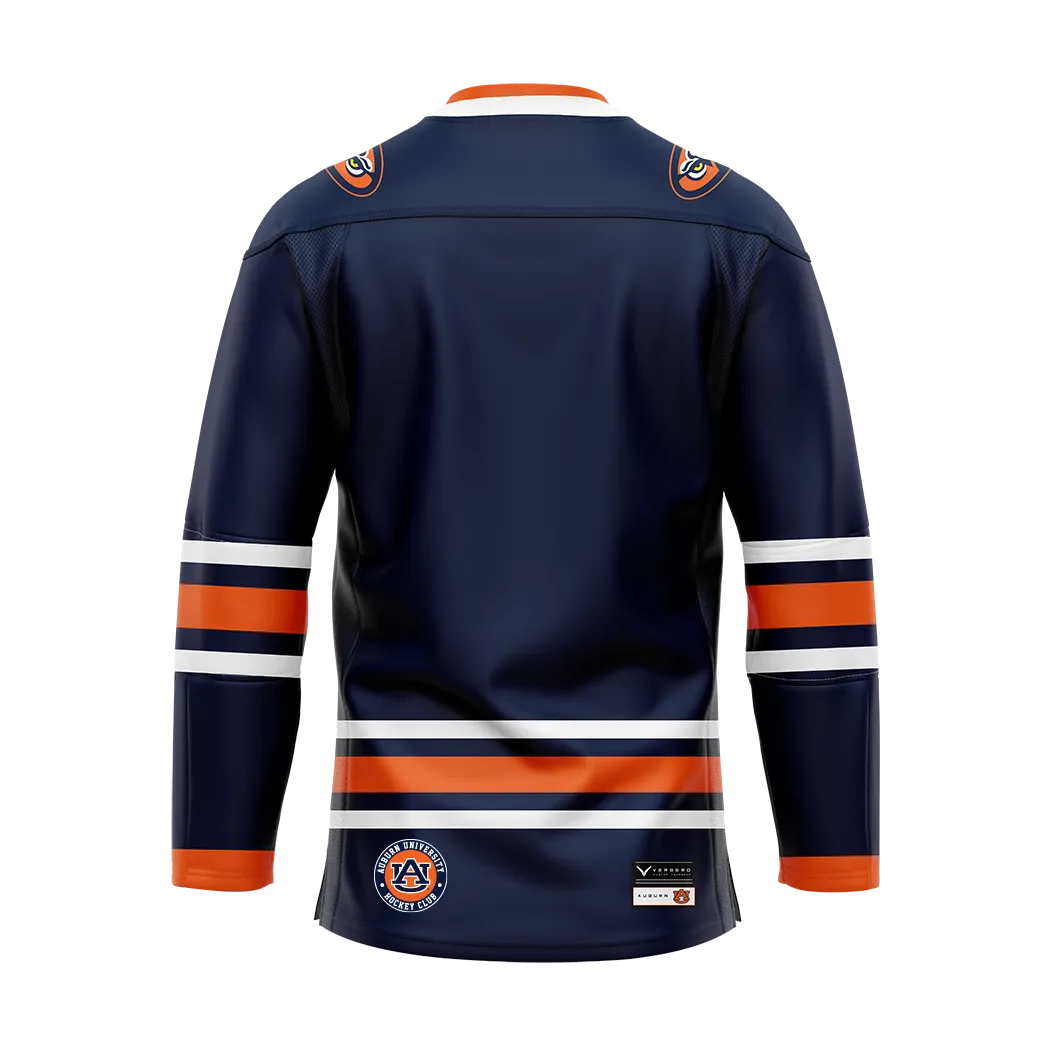 Auburn Dark Authentic Sublimated With Twill Replica Jersey