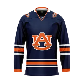 Auburn Dark Authentic Sublimated With Twill Replica Jersey