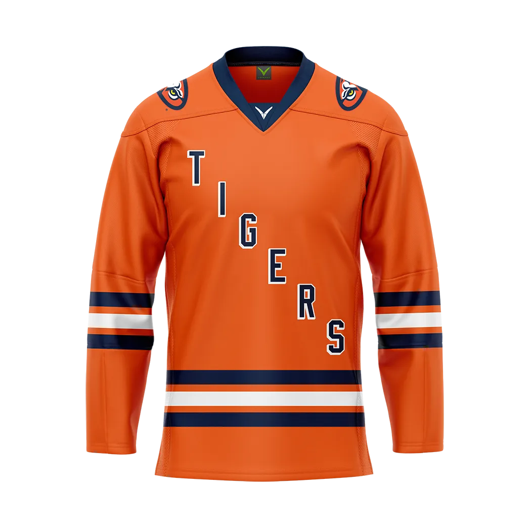 Auburn Orange Authentic Sublimated With Twill Replica Jersey