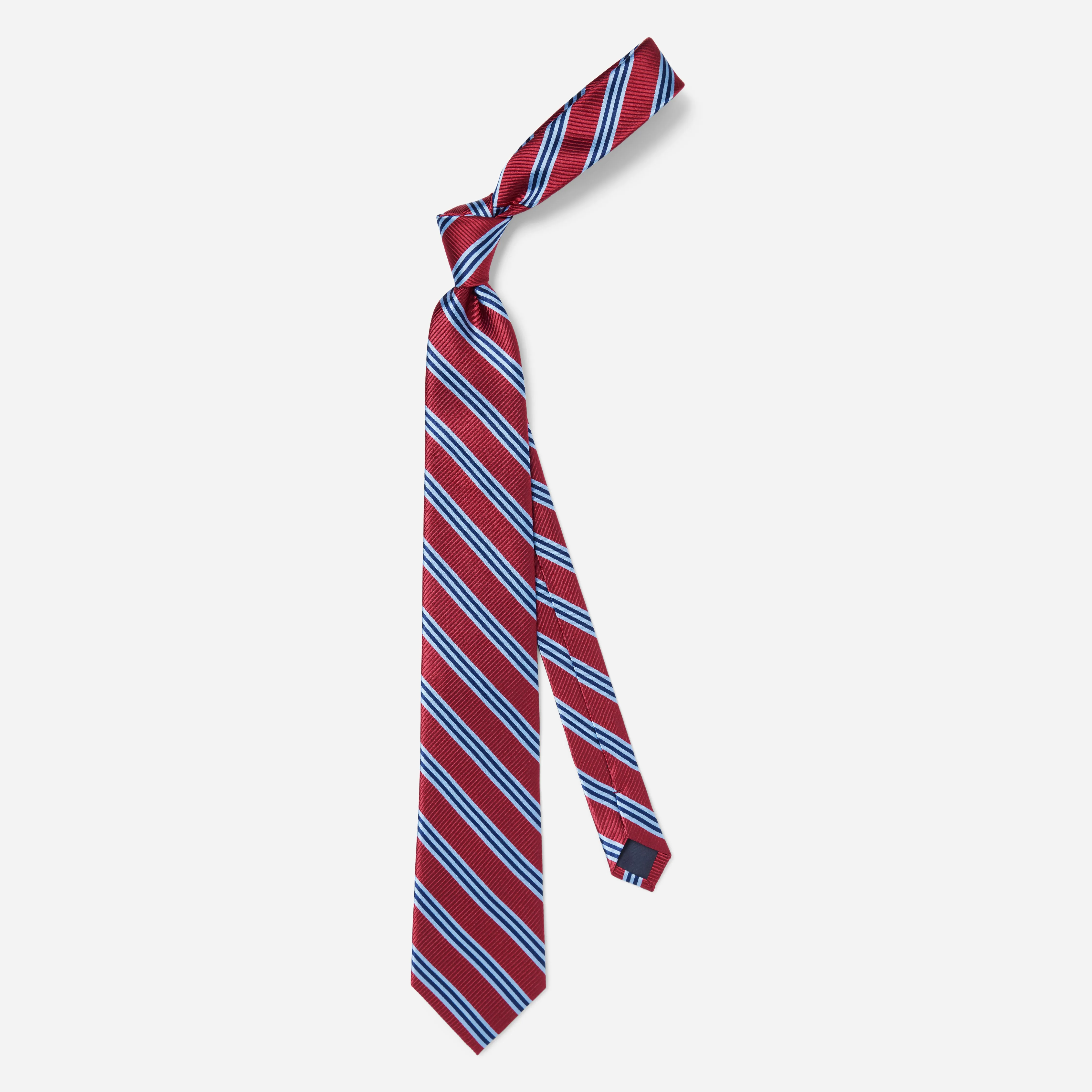 Bar Stripes Classic Red Tie