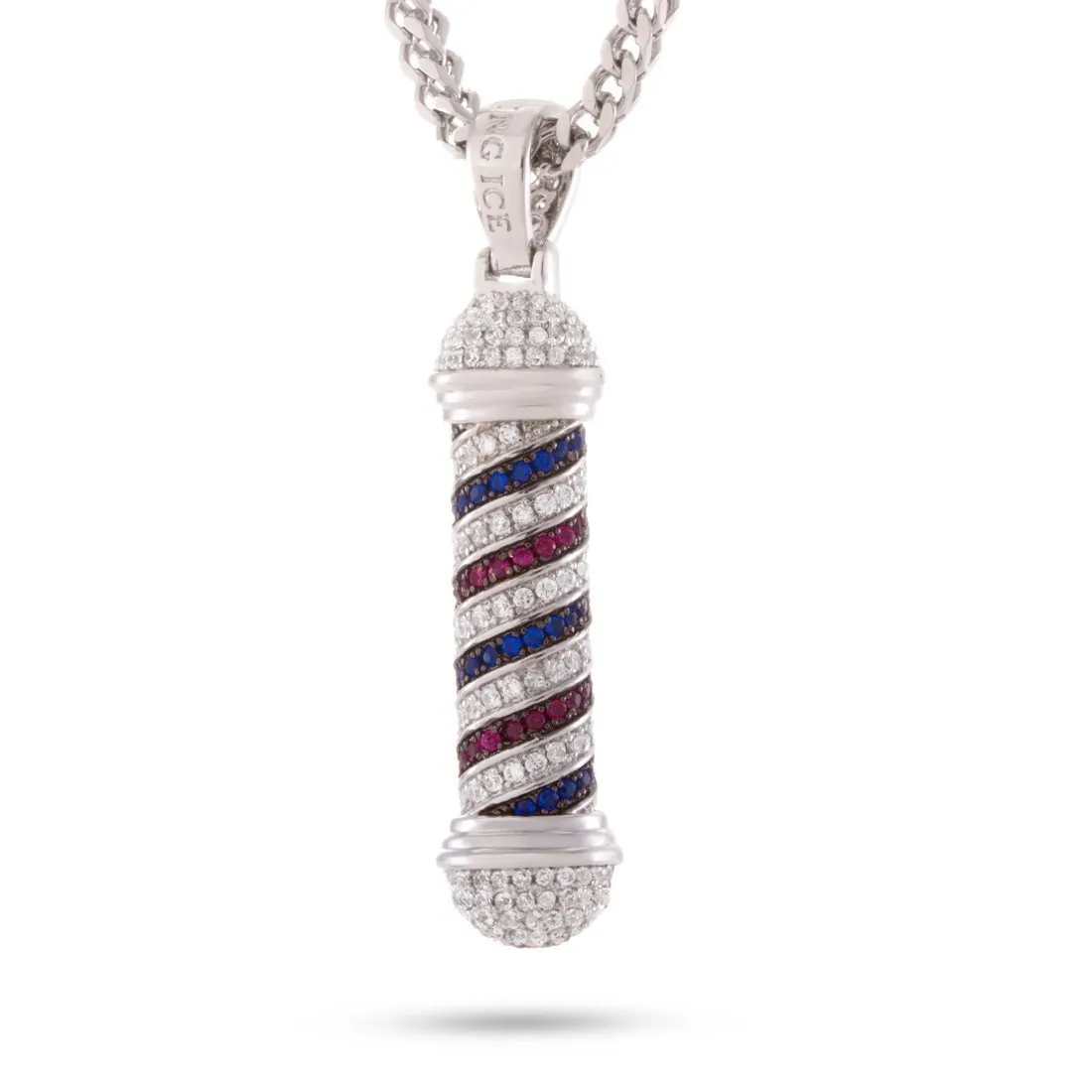 Barber Shop Pole Necklace