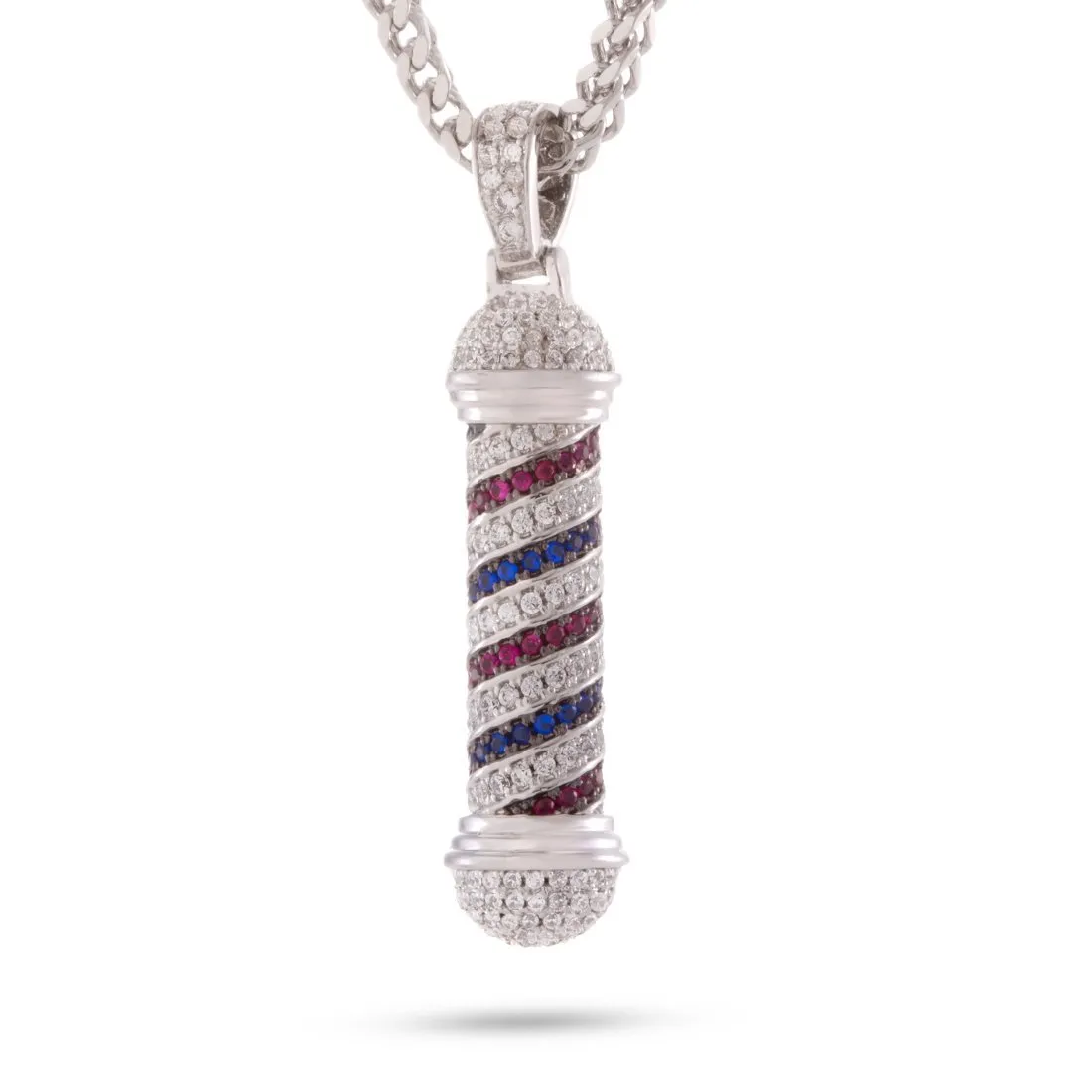 Barber Shop Pole Necklace