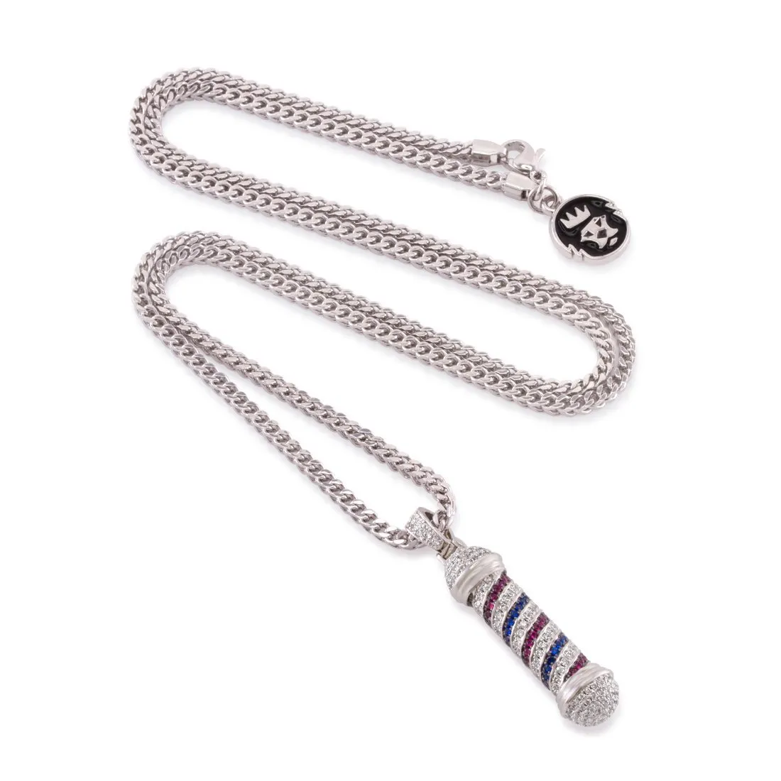 Barber Shop Pole Necklace