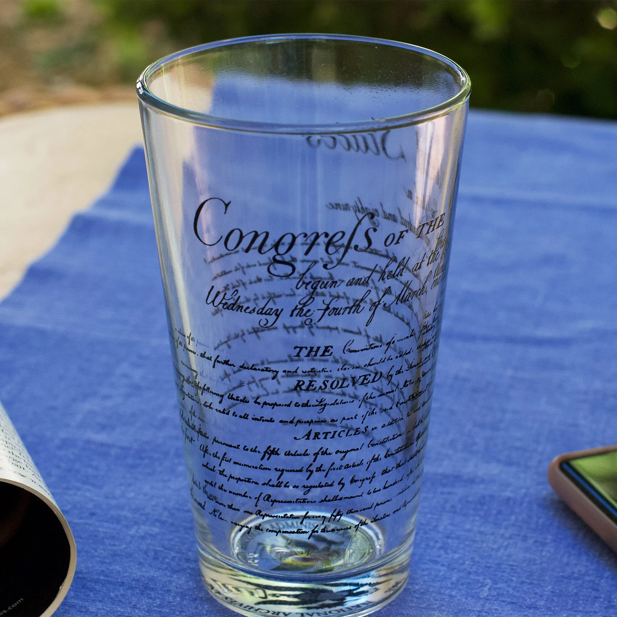 Bill of Rights Pint Glass