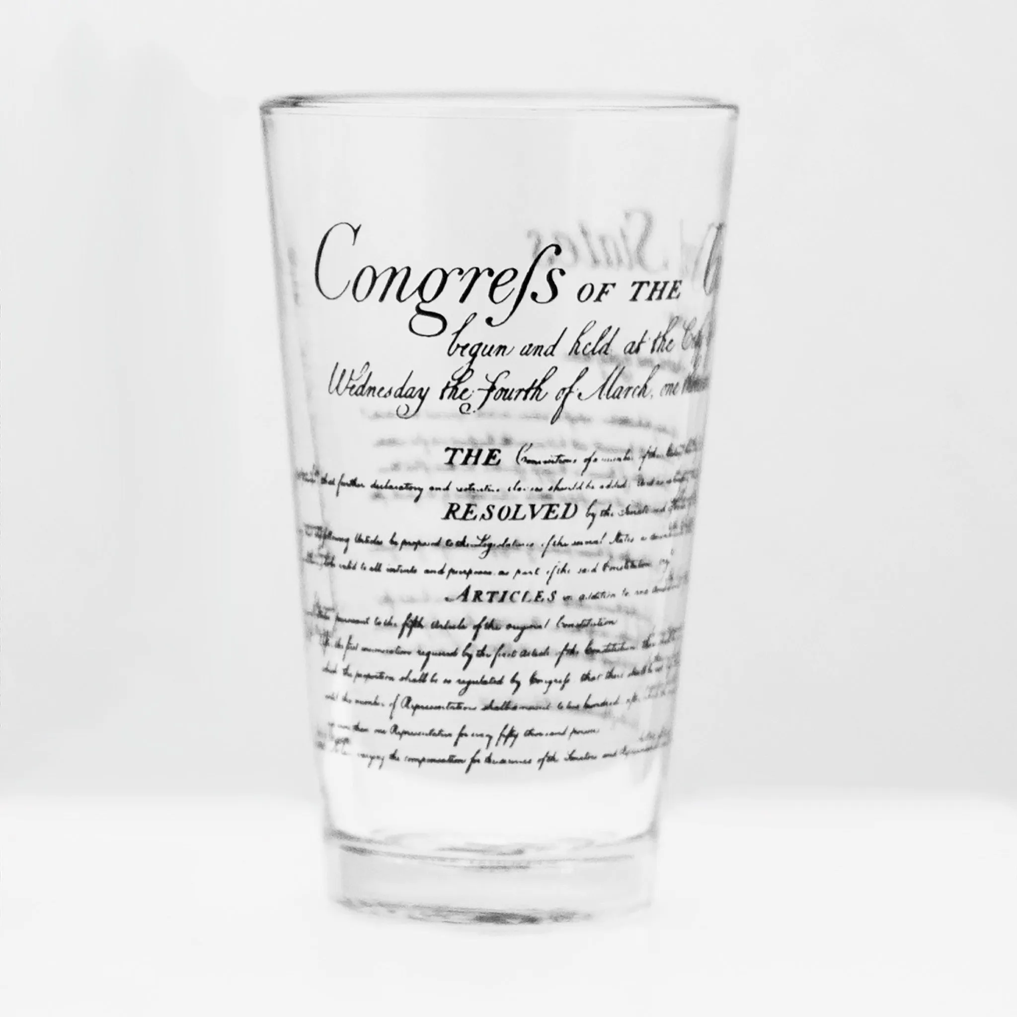 Bill of Rights Pint Glass