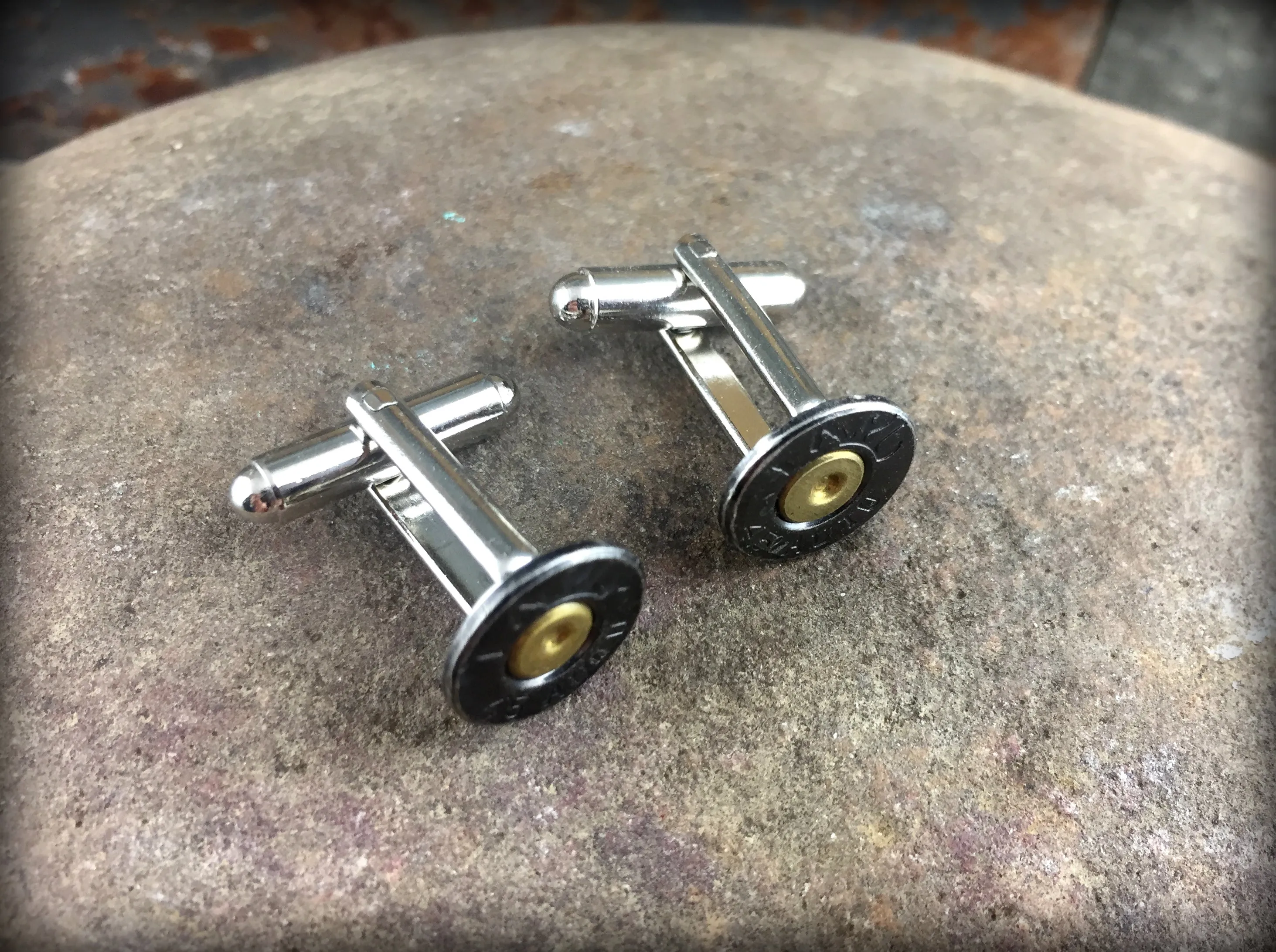 Black 45 Auto Bullet Cufflinks