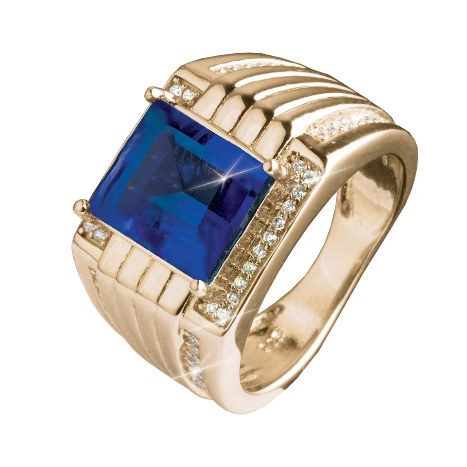 Blue Ice Men's Ring