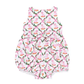 Buffy and Muffy Bow Front Romper: Little Goodall   Willa Heart Collection