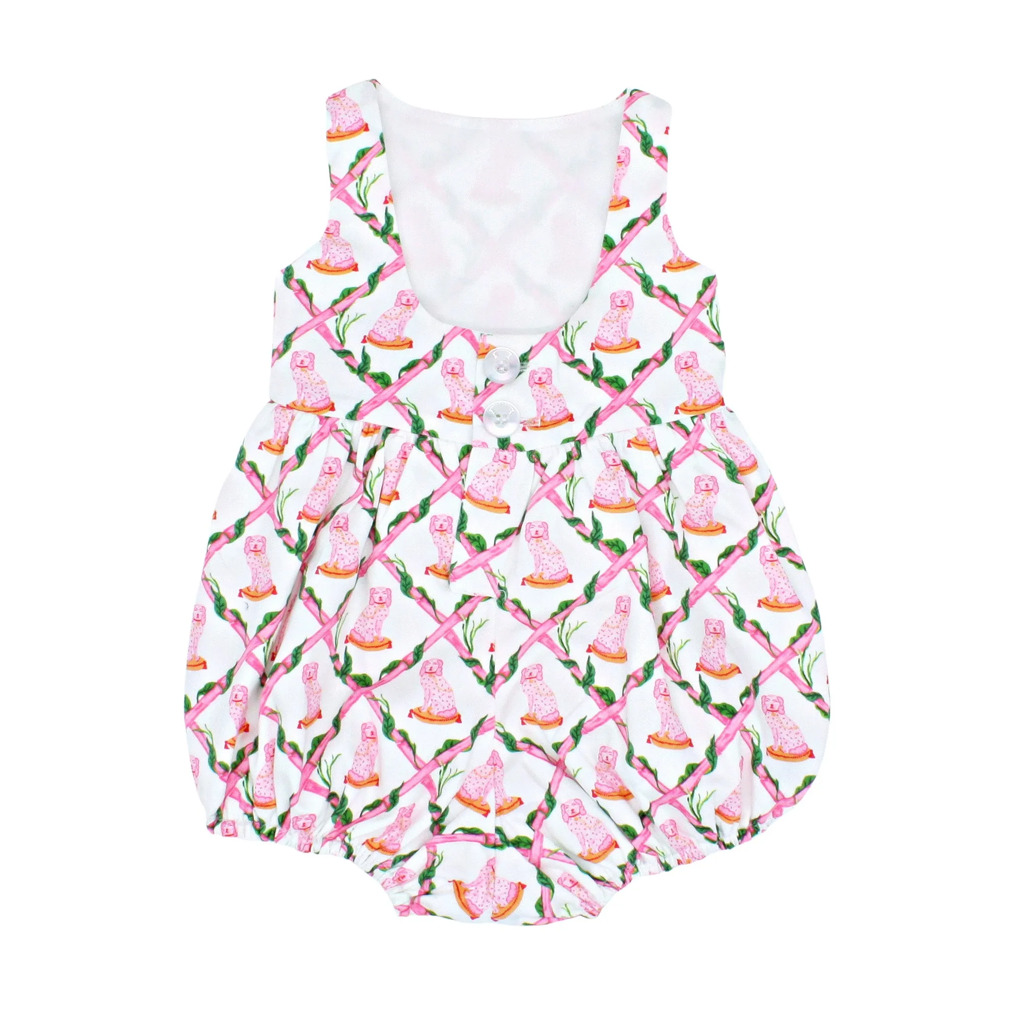 Buffy and Muffy Bow Front Romper: Little Goodall   Willa Heart Collection