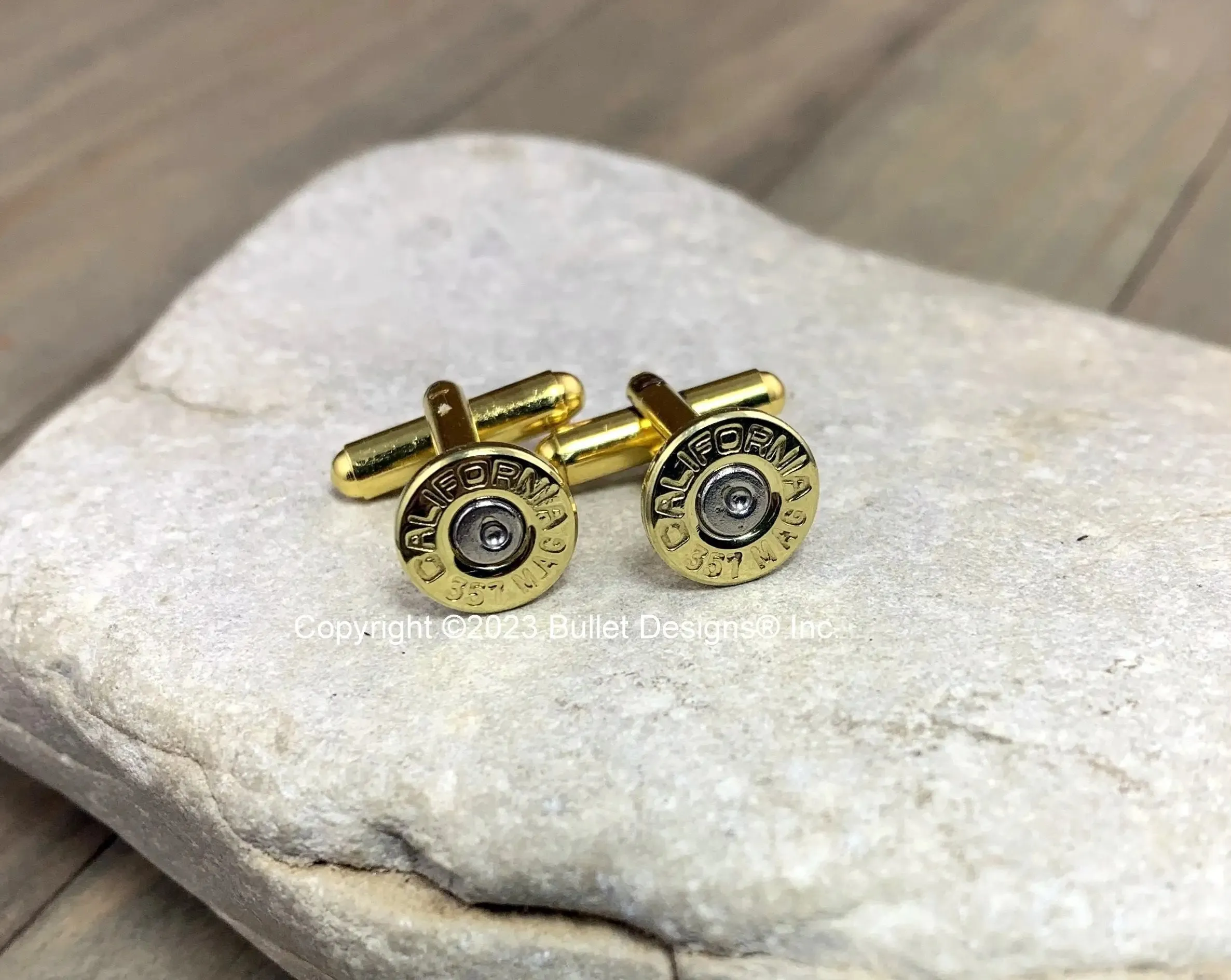 Bullet Cufflinks, California 357 Mag Brass Bullet Cufflinks, Wedding Cufflinks, 357 Mag Cufflinks, Bullet Cuff Links, Wedding Cuff Links