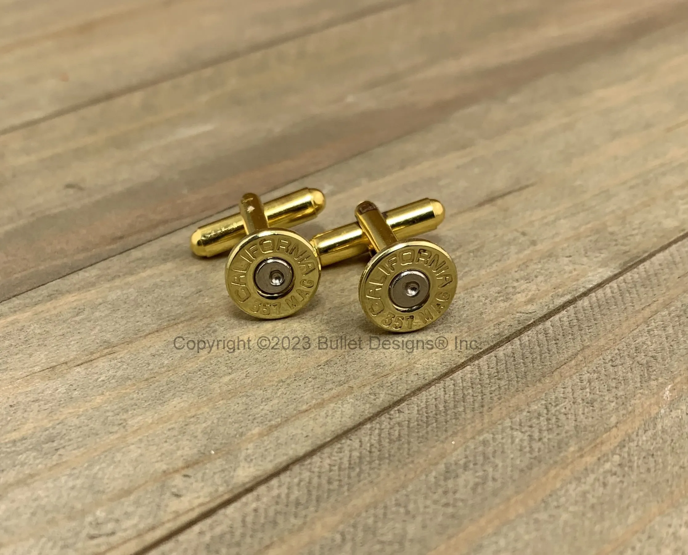 Bullet Cufflinks, California 357 Mag Brass Bullet Cufflinks, Wedding Cufflinks, 357 Mag Cufflinks, Bullet Cuff Links, Wedding Cuff Links