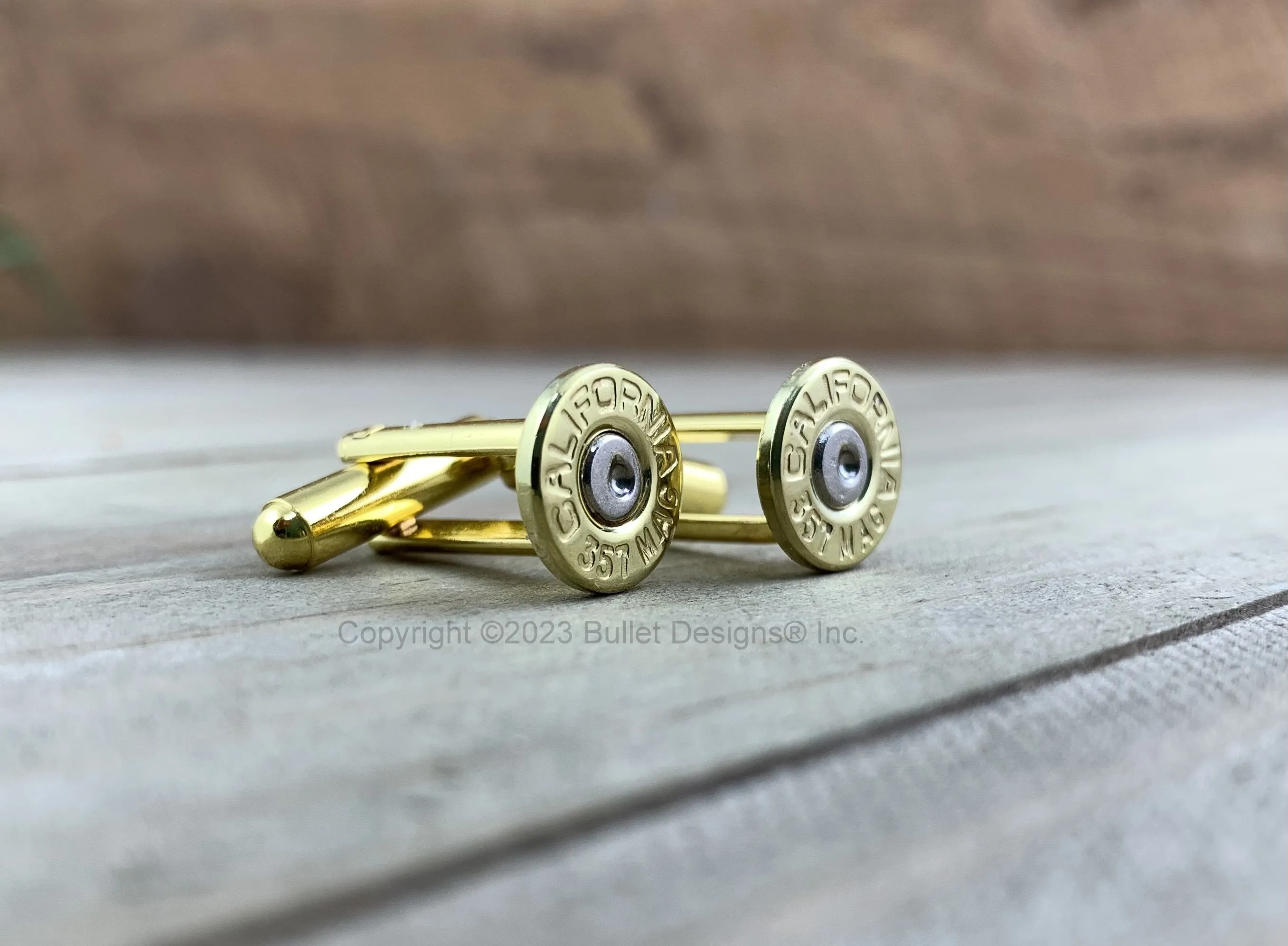 Bullet Cufflinks, California 357 Mag Brass Bullet Cufflinks, Wedding Cufflinks, 357 Mag Cufflinks, Bullet Cuff Links, Wedding Cuff Links